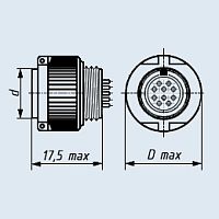 МР1-19-6-В розетка